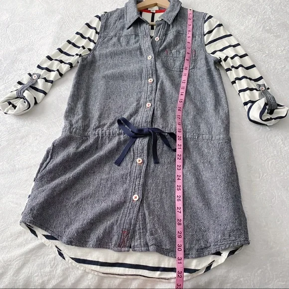 Anthropologie Postal Code Stripe & Chambray Tunic - Picture 3 of 13